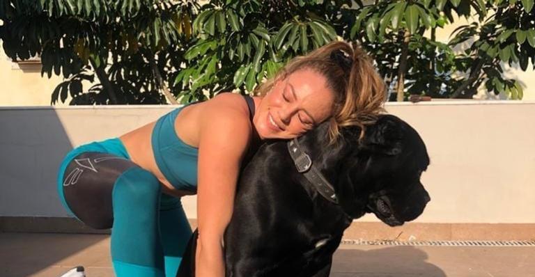 Paolla Oliveira exibe sequência adorável de cliques de seu cachorro
