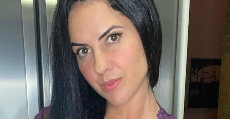 Graciele Lacerda posa belíssima ostentando corpaço em vestido longo e deixa Zezé Di Camargo babando