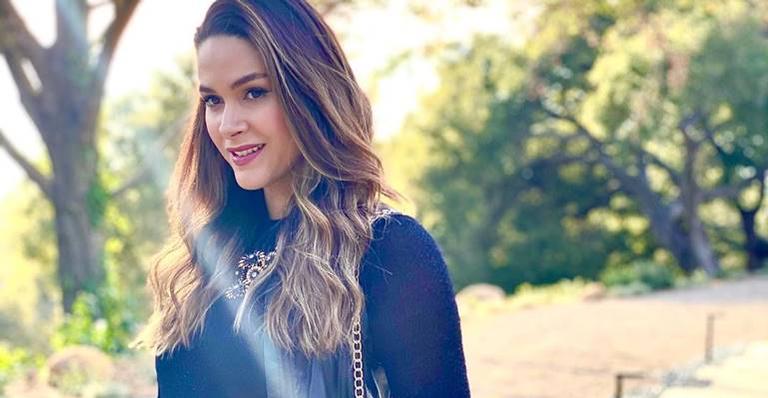 Fernanda Machado comemora dois meses do filho, Léo: ”Bebezinho feliz e risonho”
