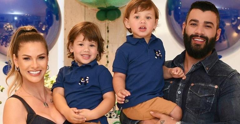 Andressa Suita divide momento fofo dos filhos com os avós: ”Obrigada por cuidarem tão bem deles”