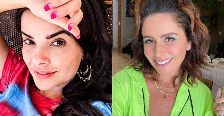 Vanessa Giacomo compartilha cliques dos bastidores de projeto com Giovanna Antonelli