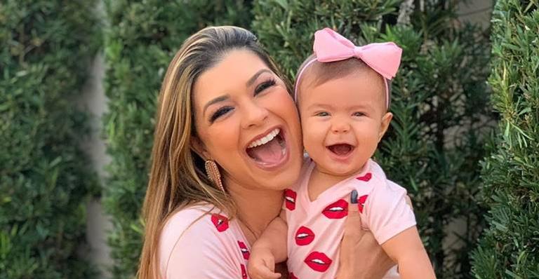 Amanda Françozo comemora um ano da filha, Vitória: ”Uma criança traz a luz de Deus”