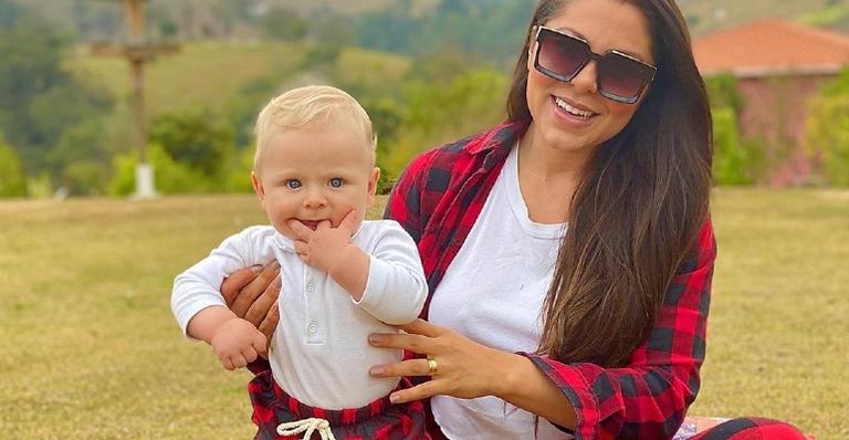Andressa Ferreira publica sequência de registros e seu look combinando com o de Bento rouba a cena