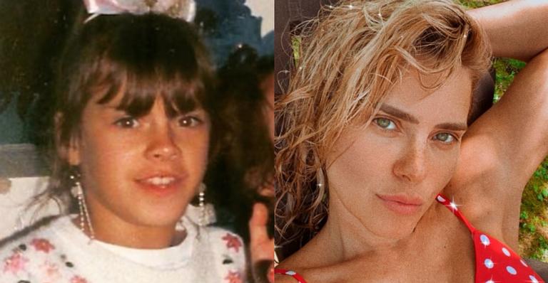 Carolina Dieckmann relembra infância com clique fofíssimo: ”Eu, aos 10”