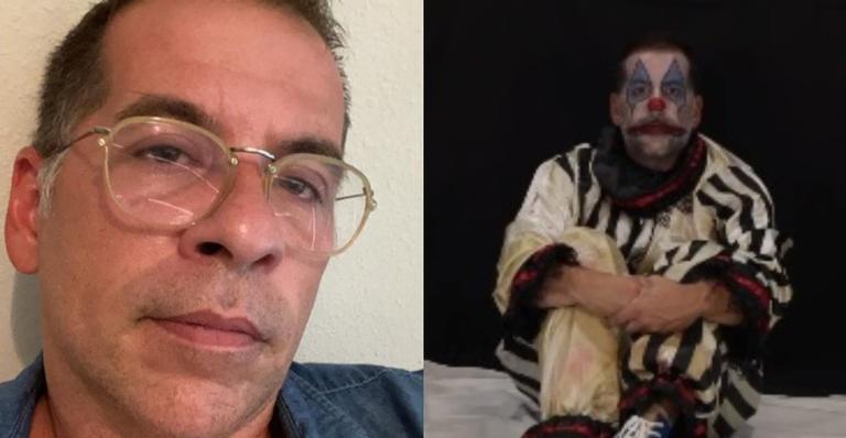 Leandro Hassum surge vestido de palhaço e lamenta a morte de seu irmão: ”Descanse em paz, Nano”