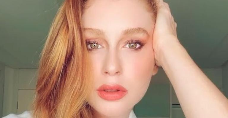 Marina Ruy Barbosa surpreende ao aparecer de franjinha na web