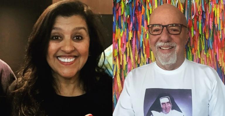 Regina Casé faz homenagem no aniversário de Paulo Coelho: ”Amigo muito presente”