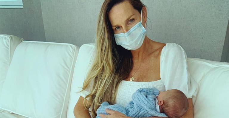 Mariana Weickert faz festinha para celebrar os dois meses do filho, Felipe