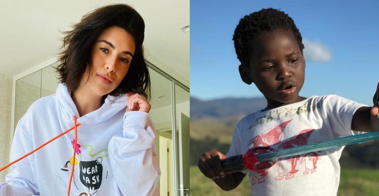 Fe Paes Leme relembra dia que conheceu Bless e fala da importância de Pantera Negra para o afilhado