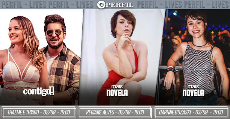 De Thaeme e Thiago a Daphne Bozaski. Confira a agenda de lives exclusivas da Editora Perfil