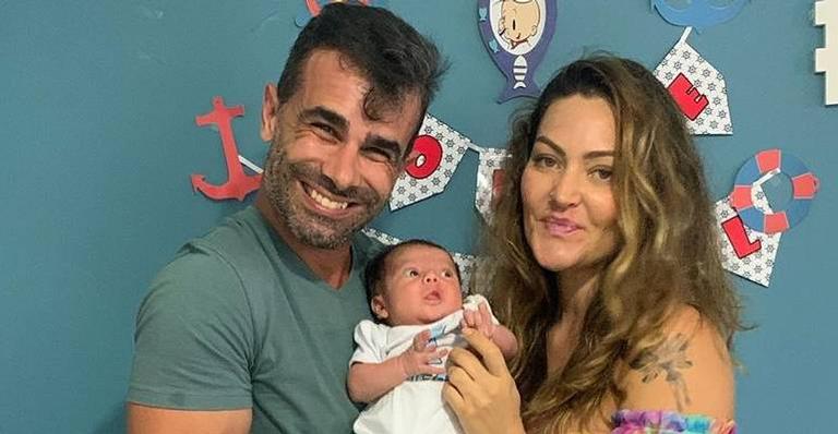 Laura Keller e Jorge Sousa celebram primeiro mês do filho: ”Primeira festinha do Jorge Emanuel”