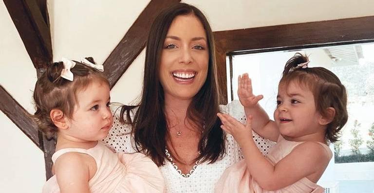 Ao lado da família, Fabiana Justus agradece mensagens de aniversário: ”Sou muito grata”