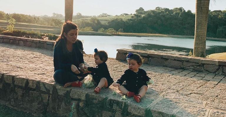 Fabiana Justus curte aniversário ao lado das filhas e se derrete: ”Meus maiores tesouros”