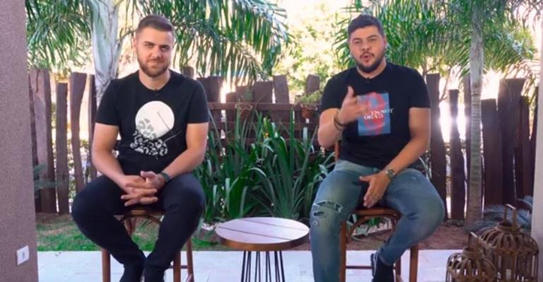 Zé Neto e Cristiano gravam com famosa dupla sertaneja: ”Nossos ídolos”