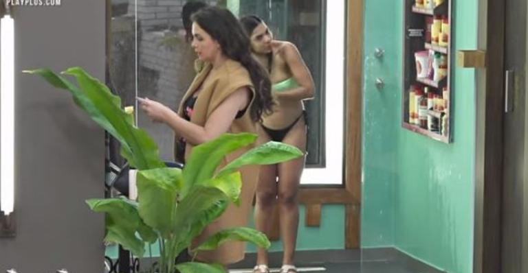 A Fazenda: Luiza Ambiel conversa com Tays Reis e diz que está chateada por causa da briga com Biel
