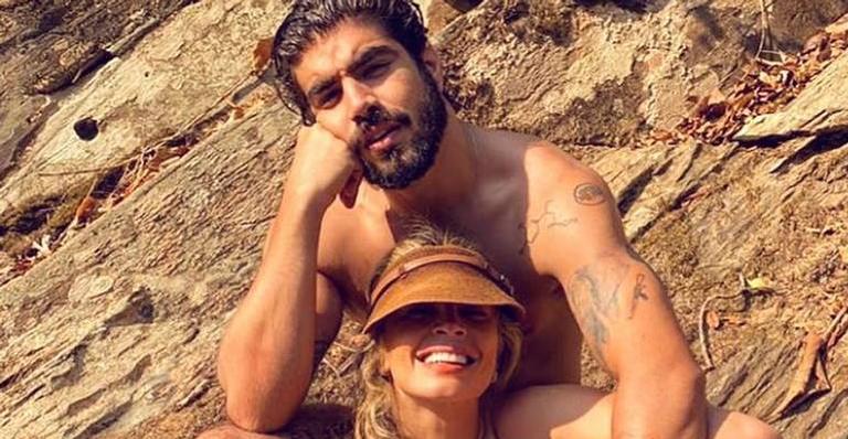 Grazi Massafera posta foto com Caio Castro durante viagem e fãs elogiam casal