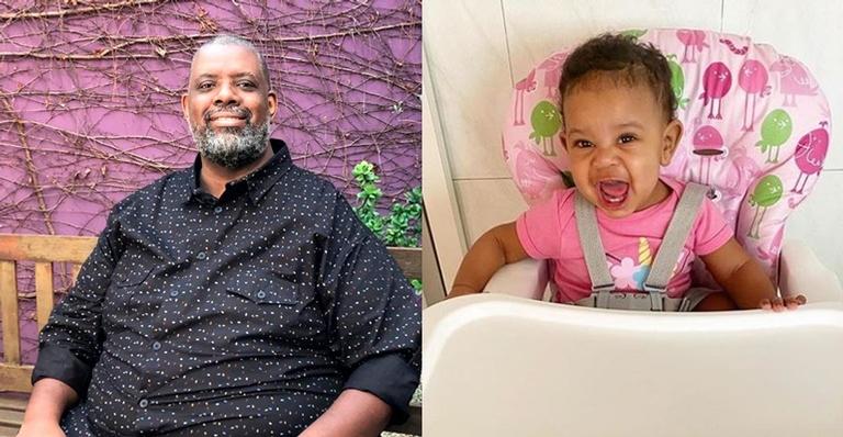 Péricles se derrete pela filha, Maria Helena, comendo papinha: ”Fico feliz e abismado”