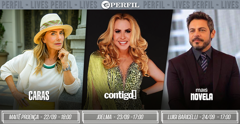De Maitê Proença a Luigi Baricelli. Confira a agenda de lives da Editora Perfil