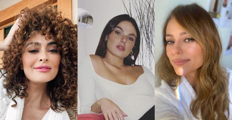Ao comemorar a reprise de ‘A Força do Querer’, Isis Valverde posa com Juliana Paes e Paolla Oliveira