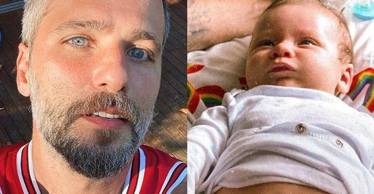 Bruno Gagliasso se declara para baby Zyan e encanta web: ”Do papai e da mamãe”