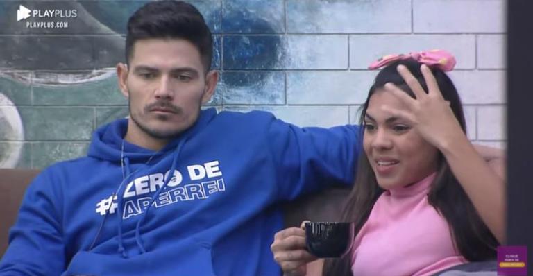 A Fazenda: Tays Reis desabafa com JP sobre Luiza: ”Ela não precisa descontar nas pessoas”