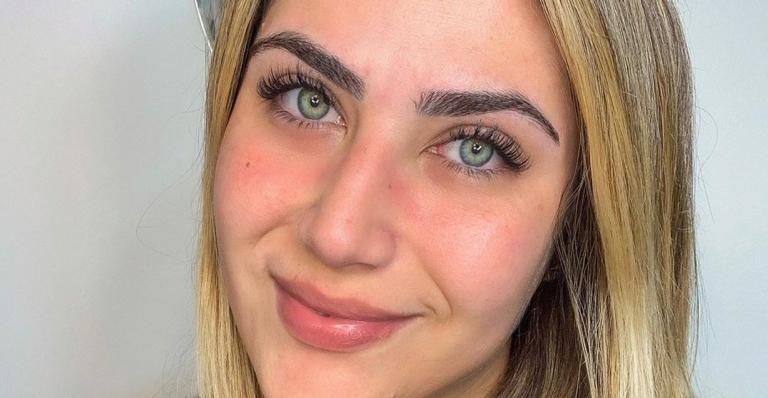 Jéssica Costa, filha do cantor Leonardo, mostra resultado de plástica no nariz: ”Amando”