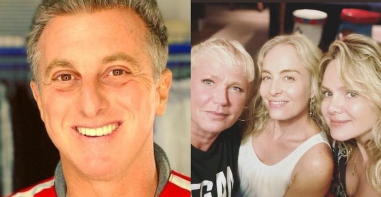 Luciano Huck compartilha vídeo de Angélica, Eliana e Xuxa: ”Uma cena, muitos significados”