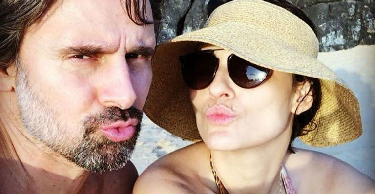 Fernanda Tavares comemora seus 40 anos ao lado do marido, Murilo Rosa, e os filhos