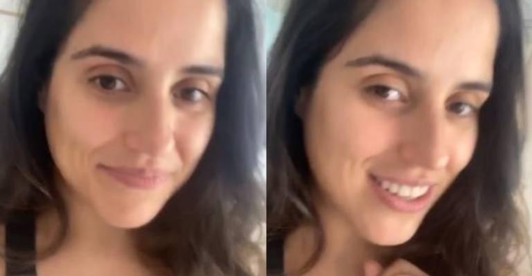 Camilla Camargo chora ao receber presentes de Zilu: ”Estou emocionada”