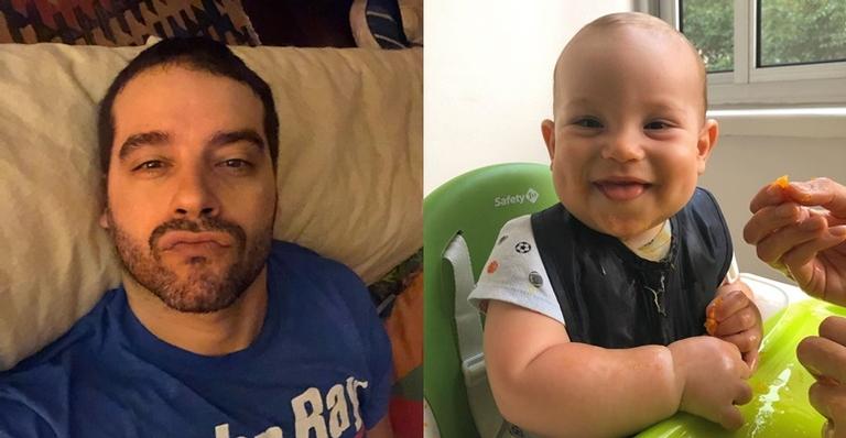 Gui Winter explode o fofurômetro ao comemorar sete meses do filho, Pedro Luna: ”Maior comilão”