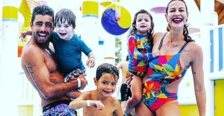 Diagnosticada com Covid-19, Luana Piovani agradece Pedro Scooby pelos cuidados com os filhos