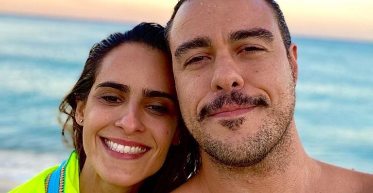 Joaquim Lopes posa agarradinho com sua amada, Marcella Fogaça