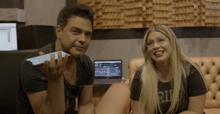 Zezé Di Camargo e Marília Mendonça se encontram em estúdio: ”Rendeu muito”