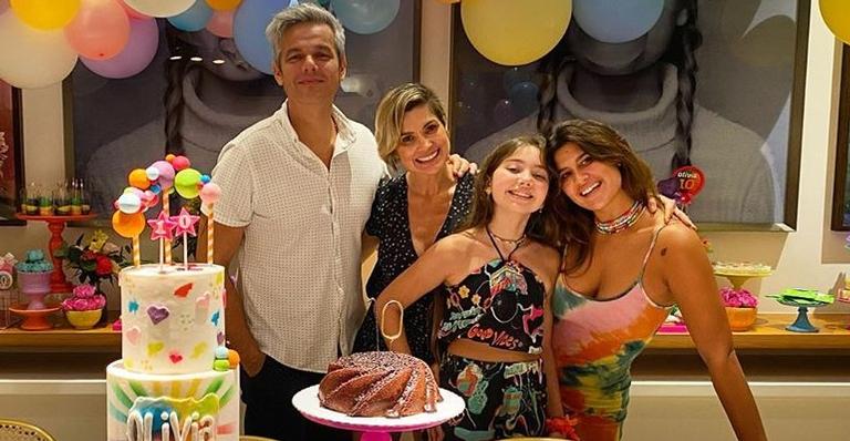 Otaviano Costa mostra celebração de aniversário da filha, Olivia