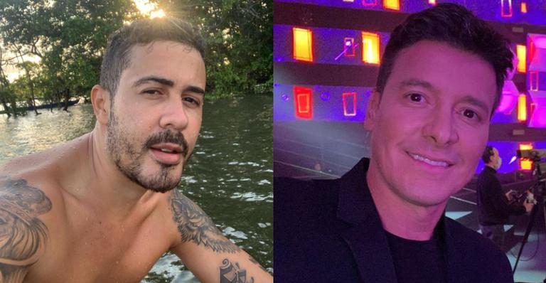 Carlinhos Maia posa ao lado de Rodrigo Faro durante passeio e se declara: ”Te amo irmão”