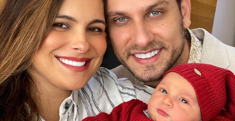 Ao lado de Eliéser Ambrósio, Kamilla Salgado compartilha clique fofo com Bento: ”Tanto amor”
