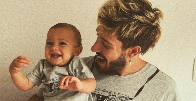 Vinicius Martinez compartilha lindo registro com o filho, Valentin: ”Meu sonho”