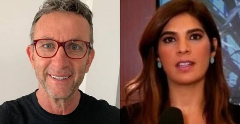 Neto faz elogio para Andréia Sadi ao vivo e jornalista confessa: ”Sou fã”