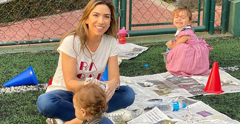 Patricia Abravanel posta clique fofo com o caçula, Senor, e encanta: ”Pureza de foto”
