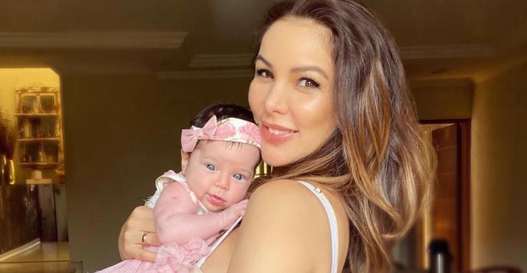 Liah Soares celebra dois meses da filha e encanta com declaração: ”Alegria em nossas vidas”