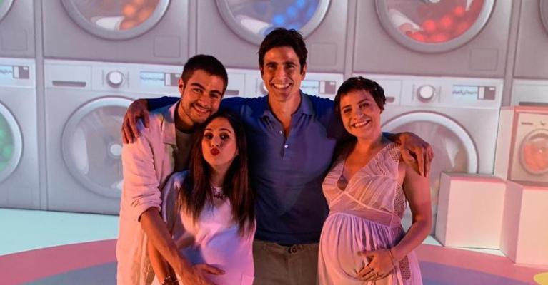 Tata Werneck relembra clique de reta final da gravidez com Leticia Colin e Reynaldo Gianecchini