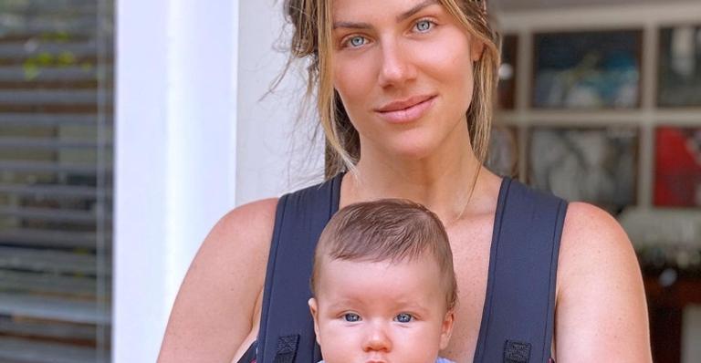 Giovanna Ewbank surge em vídeo fofo com Zyan e reação do recém-nascido rouba a cena: ”Não creio!”