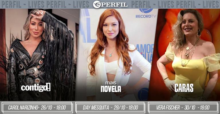 De Carol Narizinho a Vera Fischer. Confira a agenda de lives da Editora Perfil
