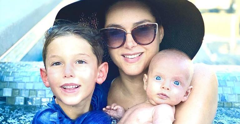 Fernanda Machado fala da rotina com os filhos: ”Tão cheios de doçura e amor”