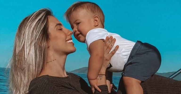 Gabi Brandt publica vídeo de Davi falando algumas palavras e pede: ”Tempo, vai devagar”