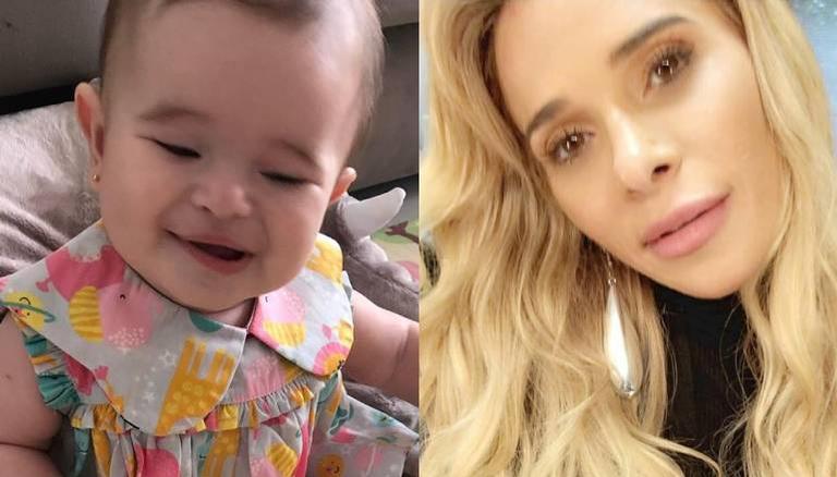 Dany Bananinha mostra filha fazendo seu cabelo de peruca e brinca: ”Não vai fazer falta”