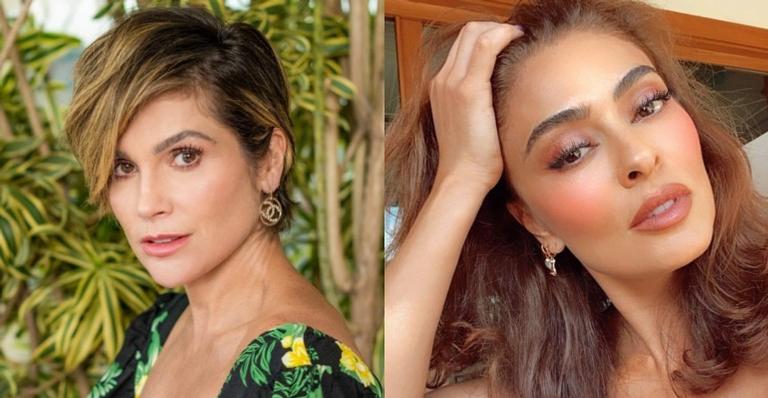Flávia Alessandra posta clique na academia com Juliana Paes e brinca: ”Treino e fofoca em dia”