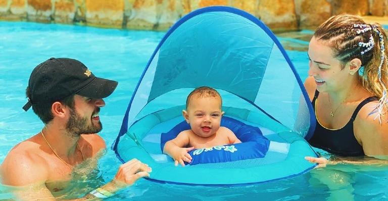 Vinicius Martinez arranca risadas com vídeo do filho tomando um susto de Carol Dantas