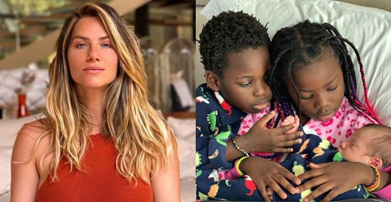 Giovanna Ewbank derrete os internautas ao mostrar as fantasias de Halloween dos três filhos