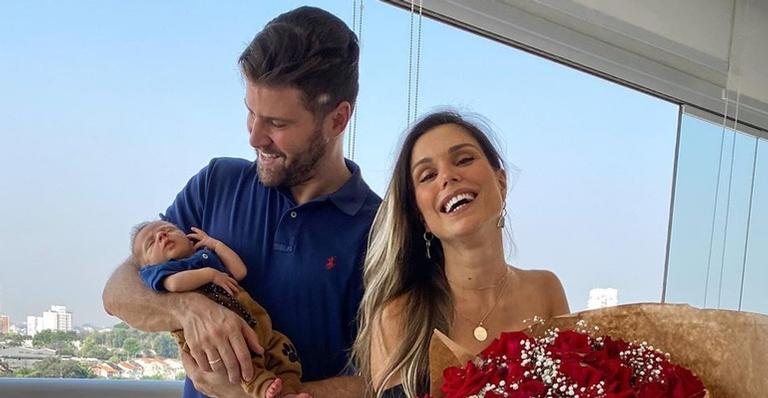 Flávia Viana curte dia especial ao lado de Marcelo Zangrandi: ”Colecionando novos momentos”